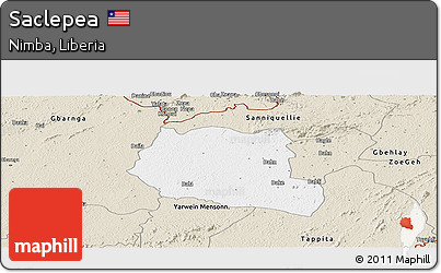 Classic Style Panoramic Map of Saclepea