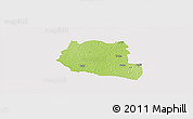 Physical Panoramic Map of Saclepea, cropped outside