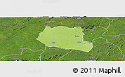Physical Panoramic Map of Saclepea, satellite outside