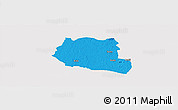 Political Panoramic Map of Saclepea, cropped outside