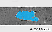 Political Panoramic Map of Saclepea, darken, desaturated