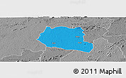 Political Panoramic Map of Saclepea, desaturated