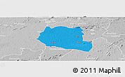 Political Panoramic Map of Saclepea, lighten, desaturated