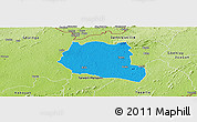 Political Panoramic Map of Saclepea, physical outside