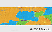 Political Panoramic Map of Saclepea