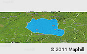 Political Panoramic Map of Saclepea, satellite outside