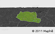 Satellite Panoramic Map of Saclepea, darken, desaturated
