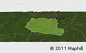 Satellite Panoramic Map of Saclepea, darken