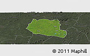 Satellite Panoramic Map of Saclepea, darken, semi-desaturated