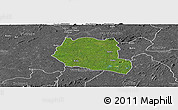 Satellite Panoramic Map of Saclepea, desaturated