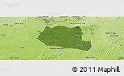 Satellite Panoramic Map of Saclepea, physical outside