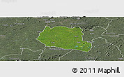 Satellite Panoramic Map of Saclepea, semi-desaturated