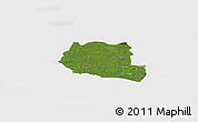 Satellite Panoramic Map of Saclepea, single color outside