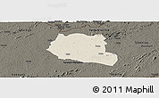 Shaded Relief Panoramic Map of Saclepea, darken