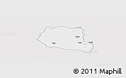 Silver Style Panoramic Map of Saclepea, single color outside