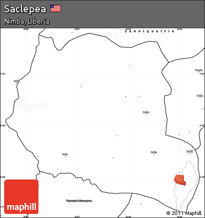 Blank Simple Map of Saclepea