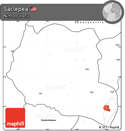 Blank Simple Map of Saclepea
