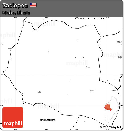 Blank Simple Map of Saclepea