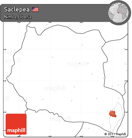 Blank Simple Map of Saclepea, no labels