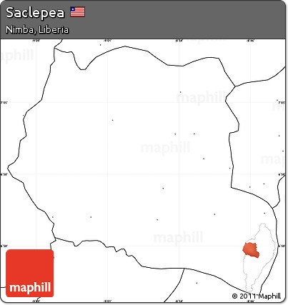 Blank Simple Map of Saclepea, no labels
