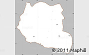 Gray Simple Map of Saclepea, cropped outside