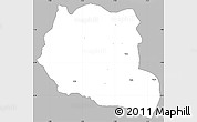 Gray Simple Map of Saclepea, single color outside