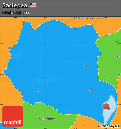 Political Simple Map of Saclepea