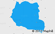 Political Simple Map of Saclepea, single color outside