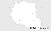 Silver Style Simple Map of Saclepea, single color outside