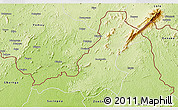 Physical 3D Map of Sanniquellie
