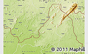 Physical Map of Sanniquellie