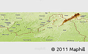 Physical Panoramic Map of Sanniquellie