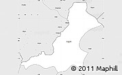 Silver Style Simple Map of Sanniquellie