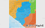 Political Shades 3D Map of Rivercess Terr.