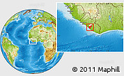 Physical Location Map of Timbo No. 5A, highlighted parent region