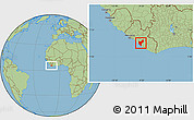 Savanna Style Location Map of Timbo No. 5A
