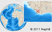 Shaded Relief Location Map of Timbo No. 5A