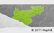 Physical Panoramic Map of Timbo No. 5A, desaturated