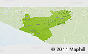 Physical Panoramic Map of Timbo No. 5A, lighten