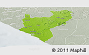 Physical Panoramic Map of Timbo No. 5A, lighten, semi-desaturated