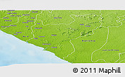 Physical Panoramic Map of Timbo No. 5A