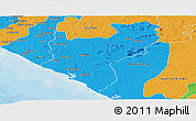 Political Panoramic Map of Timbo No. 5A