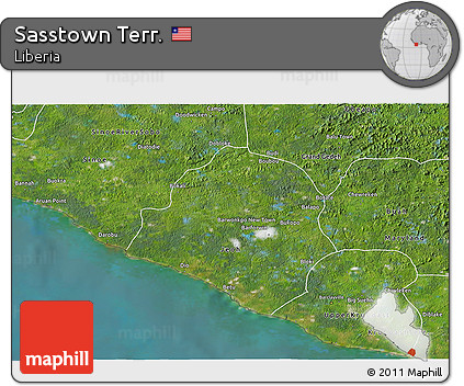 Satellite 3D Map of Sasstown Terr.