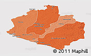 Political Shades Panoramic Map of Sinoe, cropped outside
