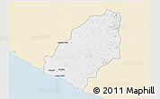 Classic Style 3D Map of Sinoe River Sobo, single color outside