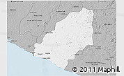 Gray 3D Map of Sinoe River Sobo