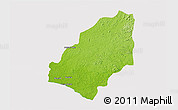 Physical 3D Map of Sinoe River Sobo, cropped outside
