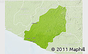 Physical 3D Map of Sinoe River Sobo, lighten