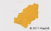 Political 3D Map of Sinoe River Sobo, cropped outside