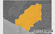 Political 3D Map of Sinoe River Sobo, darken, desaturated
